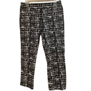 APT.9 WOMEN’s BLACK & WHITE MID RISE CAPRI PANTS Sz- 4